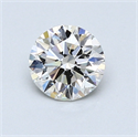 0.76 Carats, Round Diamond with Excellent Cut, E Color, VS2 Clarity and Certified by EGL