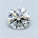 0.75 quilates, Redondo Diamante , Color F, claridad VS2 y certificado por EGL INT 