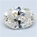 2.38 quilates, Ovalado Diamante , Color F, claridad SI1 y certificado por EGL INT 