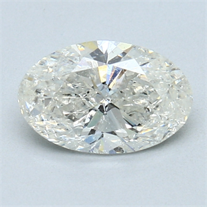 Picture of 1.28 Carats, Oval Diamond with  Cut, F Color, SI2 Clarity and Certified by EGL