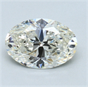 1.71 quilates, Ovalado Diamante , Color G, claridad VS1 y certificado por EGL INT 