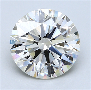 Picture of 3.51 Carats, Round Diamond with Excellent Cut, G Color, VS2 Clarity and Certified by EGL