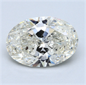 3.51 quilates, Ovalado Diamante , Color G, claridad SI1 y certificado por EGL INT 