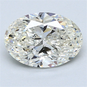 Picture of 1.80 Carats, Oval Diamond with  Cut, F Color, SI1 Clarity and Certified by EGL