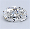 3.55 quilates, Ovalado Diamante , Color D, claridad SI1 y certificado por EGL INT 