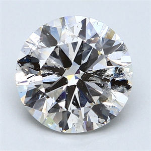 Picture of 2.74 Carats, Round Diamond with Excellent Cut, D Color, SI2 Clarity and Certified by EGL