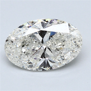 Picture of 2.01 Carats, Oval Diamond with  Cut, F Color, SI2 Clarity and Certified by EGL