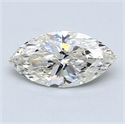 1.03 Carats, Narquise Diamond with  Cut, F Color, SI1 Clarity and Certified by EGL