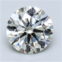 1.52 Carats, Round Diamond with Excellent Cut, F Color, SI1 Clarity and Certified by EGL