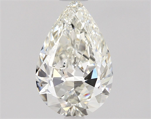 Picture of Natural Diamond 0.74 Carats, Pear with  Cut, I Color, IF Clarity and Certified by GIA