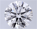 Lab Grown Diamond 7.05 Carats, Round with Ideal Cut, E Color, VVS2 Clarity and Certified by IGI