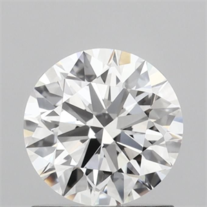 Picture of Lab Grown Diamond 1.08 Carats, Round with Ideal Cut, D Color, VVS2 Clarity and Certified by IGI