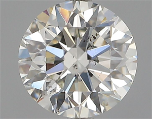 Picture of Natural Diamond 0.90 Carats, Round with Excellent Cut, I Color, SI2 Clarity and Certified by GIA