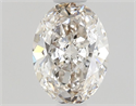 Natural Diamond 0.52 Carats, Oval with  Cut, H Color, VVS1 Clarity and Certified by GIA