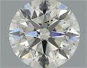 Diamante Natural 0.90 quilates, Redondo , Color K, claridad I1 y certificado GIA