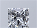 Natural Diamond 0.50 Carats, Princess with  Cut, E Color, SI1 Clarity and Certified by GIA