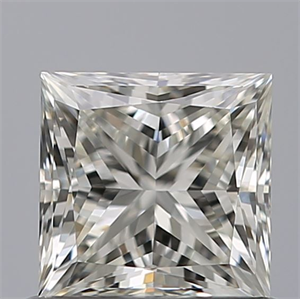 Picture of Natural Diamond 0.81 Carats, Princess with  Cut, J Color, VVS2 Clarity and Certified by GIA