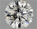 Natural Diamond 0.40 Carats, Round with Excellent Cut, J Color, SI1 Clarity and Certified by GIA