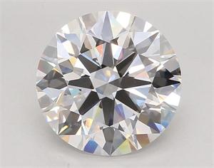 Picture of Lab Grown Diamond 5.03 Carats, Round with Ideal Cut, F Color, VVS1 Clarity and Certified by IGI