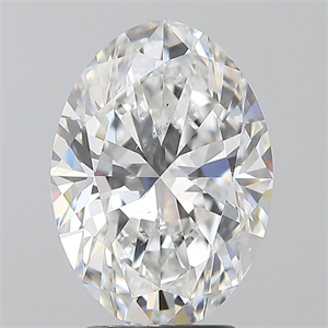 Foto Diamante Natural 3.02 quilates, Ovalado , Color E, claridad SI1 y certificado GIA de