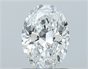Natural Diamond 0.90 Carats, Oval with  Cut, F Color, VVS1 Clarity and Certified by GIA