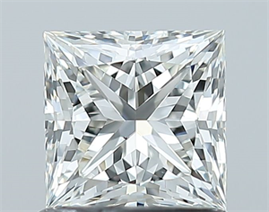 Picture of Natural Diamond 1.01 Carats, Princess with  Cut, I Color, VS2 Clarity and Certified by GIA