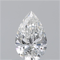 Natural Diamond 0.52 Carats, Pear with  Cut, F Color, VVS1 Clarity and Certified by GIA