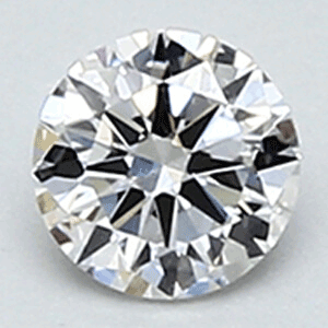 0.22 quilates, diamante redondo F color VS1 claridad y certificado ser EGS / EGL