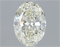 Natural Diamond 0.70 Carats, Oval with  Cut, L Color, VVS1 Clarity and Certified by GIA