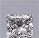 Natural Diamond 0.52 Carats, Princess with  Cut, G Color, VVS1 Clarity and Certified by IGI