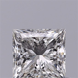 Picture of Natural Diamond 0.52 Carats, Princess with  Cut, G Color, VVS1 Clarity and Certified by IGI