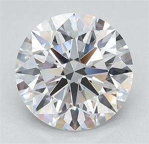Picture of Lab Grown Diamond 3.11 Carats, Round with Ideal Cut, D Color, VVS1 Clarity and Certified by IGI