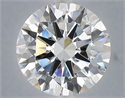 Lab Grown Diamond 6.06 Carats, Round with Excellent Cut, E Color, VVS2 Clarity and Certified by IGI