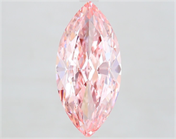 Picture of Lab Grown Diamond 4.05 Carats, Marquise with  Cut, Fancy Intense Pink Color, VS1 Clarity and Certified by IGI