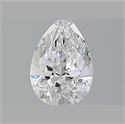 Natural Diamond 0.54 Carats, Pear with  Cut, E Color, VS1 Clarity and Certified by GIA