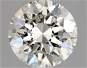 Natural Diamond 1.00 Carats, Round with Excellent Cut, K Color, SI2 Clarity and Certified by GIA