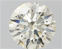 Natural Diamond 1.26 Carats, Round with Excellent Cut, J Color, VS1 Clarity and Certified by IGI