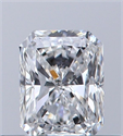 Natural Diamond 0.34 Carats, Radiant with  Cut, E Color, VVS1 Clarity and Certified by GIA