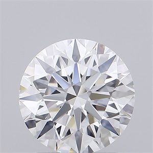 Picture of Lab Grown Diamond 1.52 Carats, Round with Ideal Cut, D Color, VVS2 Clarity and Certified by IGI