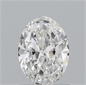 Natural Diamond 0.90 Carats, Oval with  Cut, E Color, VS1 Clarity and Certified by GIA