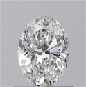 Natural Diamond 0.72 Carats, Oval with  Cut, G Color, VS2 Clarity and Certified by GIA
