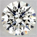 Natural Diamond 0.55 Carats, Round with Excellent Cut, L Color, SI1 Clarity and Certified by GIA