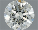 Natural Diamond 0.70 Carats, Round with Excellent Cut, J Color, VVS2 Clarity and Certified by IGI