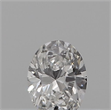 Natural Diamond 0.19 Carats, Oval with  Cut, I Color, VS2 Clarity and Certified by GIA