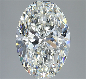Picture of Natural Diamond 3.51 Carats, Oval with  Cut, H Color, VS1 Clarity and Certified by GIA