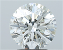 Natural Diamond 2.50 Carats, Round with Excellent Cut, I Color, SI1 Clarity and Certified by GIA