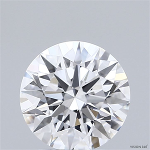 Picture of Lab Grown Diamond 2.01 Carats, Round with Ideal Cut, D Color, VVS2 Clarity and Certified by IGI
