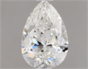 Natural Diamond 1.01 Carats, Pear with  Cut, F Color, SI2 Clarity and Certified by HRD