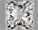 Natural Diamond 1.01 Carats, Princess with  Cut, H Color, SI1 Clarity and Certified by GIA