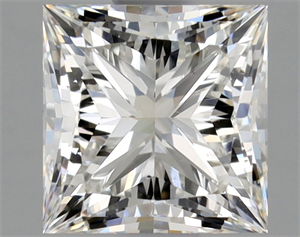 Picture of Natural Diamond 1.01 Carats, Princess with  Cut, H Color, SI1 Clarity and Certified by GIA